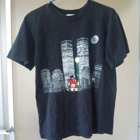 Planet Mars M&M Vintage T-Shirt Black Sz. Small - Picture 1 of 1